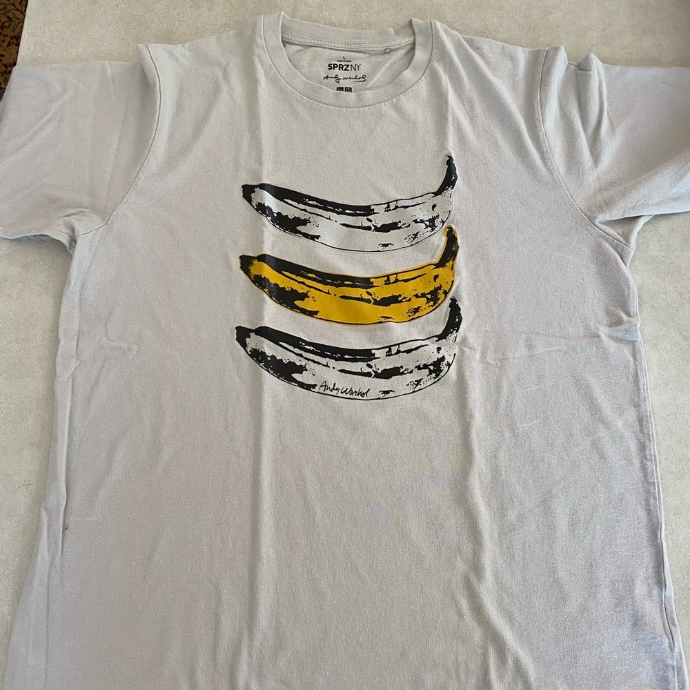 SPRZNY UNIQLO ANDY WARHOL BANANA SHIRT LARGE